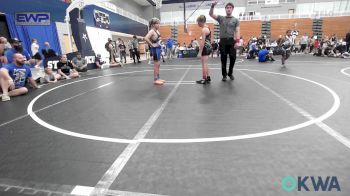 100 lbs Semifinal - Lane Jackson, Darko Valley Wolf Pack vs Gentry Hardin, Team Guthrie Wrestling