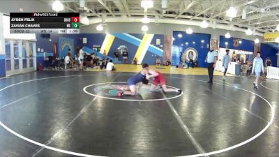 126 lbs Round 2 (8 Team) - Ayden Felix, Socs vs Zavian Chaves, Westside Wrestling