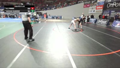 5A Boys 113 lbs Cons. Semi - Nathan Ramirez, Dallas Boys vs A.J. Perez, Crater Boys