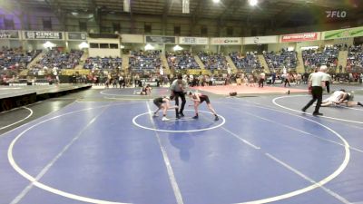 75 lbs Consi Of 16 #2 - Merik Young, Milliken Middle School vs Kylar Cox, Carson Middle School