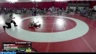 61-65 lbs Round 1 - Maurice Krueger, Pardeeville Boys Club Youth Wrestling vs William Rielly, Wisconsin