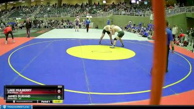 222 lbs Round 3 (4 Team) - James Durand, Estacada vs Lake Mulberry, Philomath