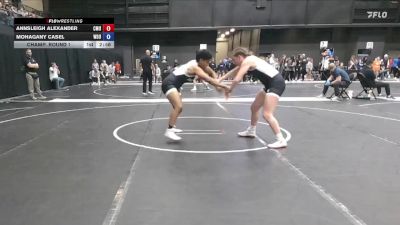 160 lbs Champ. Round 1 - Mohagany Casel, Wayland Baptist University vs Annsleigh Alexander, Central Methodist University