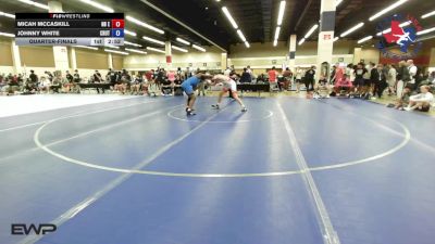 150 lbs Quarterfinal - Micah McCaskill, NB Elite Wrestling Club vs Johnny White, Crutchmer Wrestling