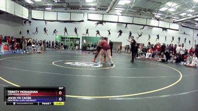 207 lbs Cons. Round 2 - Jocelyn Cacek, Frostburg State University vs Trinity Monaghan, Lock Haven University