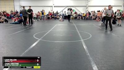 160 lbs Round 1 (8 Team) - Liam Dillon, Kraken vs Cade Hirstine, Black Fox Wrestling