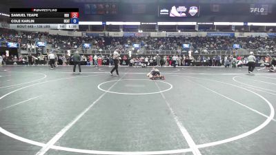 138 lbs Quarterfinal - Samuel Teape, Red Ryder Wrestling Club vs Cole Karlin, Beatrice