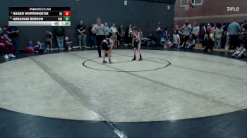 61 lbs Cons. Round 2 - Abraham Benson, Unattached vs Hagen Worthington, Declo Stingers