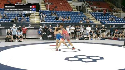 165 lbs Cons. Sub-rd Of 16 - Reid Clausi, New Jersey vs Myles Burroughs, Massachusetts