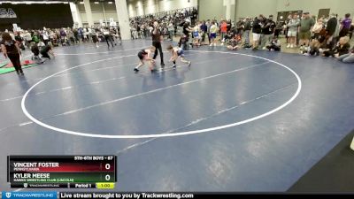 67 lbs Cons. Semi - Vincent Foster, Pennsylvania vs Kyler Meese, Hawks Wrestling Club (Lincoln)