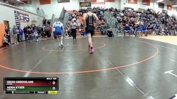 150 lbs Champ. Round 2 - Aiden Kyser, Vermilion vs Aidan Greenslade, Clyde