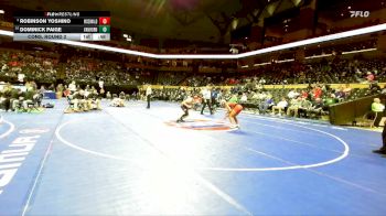 132 Class 3 lbs Cons. Round 2 - Dominick Paige, Van Horn vs Robinson Yoshino, McDonald County