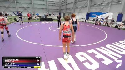 120 lbs Round 1 (6 Team) - Daxton Kline, Arkansas vs Liam Lepp, North Dakota Red