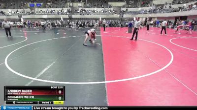 160 lbs Cons. Round 3 - Benjamin Miller, Wisconsin vs Andrew Bauer, New Prague Wrestling