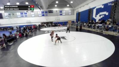 105 lbs Quarterfinal - Kylie-Ann Thach, Eastvale Elite Wrestling vs Dejah Aldridge, Reign WC