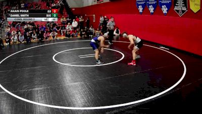 133 lbs Cons. Round 5 - Daniel Smith, Burgettstown Hs vs Julius Poole, Albert Gallatin Hs