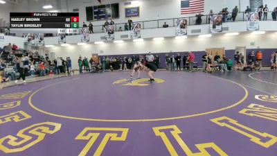 155 lbs Round 2 - Haeley Brown, Riverton Middle School vs Taylin Birdsley, Thermopolis