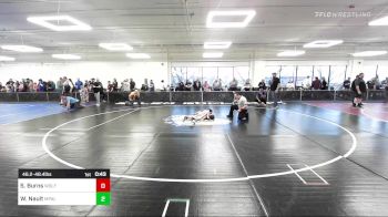 46.2-48.4 lbs Final - Sebastian Burns, Wolf Gang Wrestling Academy vs Wesley Nault, MPAL Gryphons