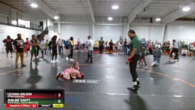 85/90 Round 1 - Shelbie Gantt, White Knoll Youth Wrestling vs Lilyana Wilson, Storm Wresting