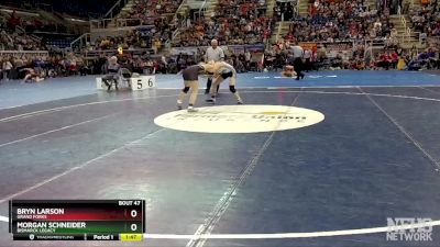 130 lbs Champ. Round 1 - Bryn Larson, Grand Forks vs Morgan Schneider, Bismarck Legacy