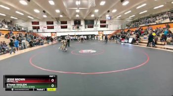 110 lbs Round 2 - Jesse Brown, Greybull MS vs Ethan Haslem, Rocky Mountain Middle School
