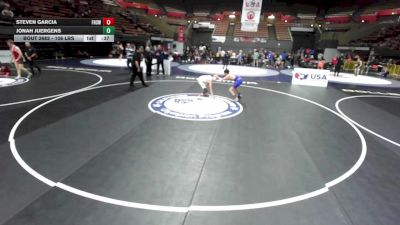 106 lbs 3rd Place Match - Steven Garcia, Firebaugh High School Wrestling vs Jonah Juergens