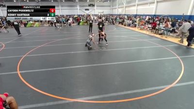 95 lbs Champ. Round 2 - Kenny Hartman, Wauseon vs Cayden Podeweltz, .