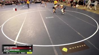 172 Championship Bracket Champ. Round 1 - Wyatt Herschbach, Mahtomedi vs Justin Martinez, West Bend West