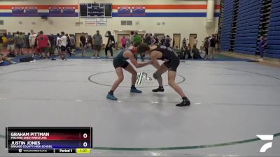 120 lbs 1st Place Match - Graham Pittman, Machine Shed Wrestling vs Justin Jones, Orange County High School