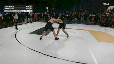 215 lbs Consi Of 16 #1 - Zack Morse, Lynnfield/N.Reading vs Owen Sasin, Canton