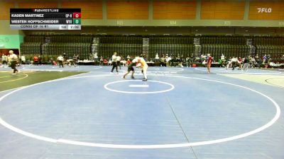 165 lbs Consi Of 16 #1 - Kaden Martinez, Cal Poly Humbolt vs Westen Hoffschneider, Wyoming