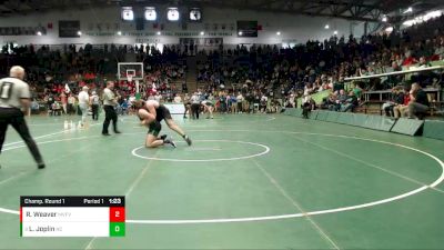 195 lbs Champ. Round 1 - Luke Joplin, New Castle vs Russell Weaver, Mt. Vernon (Fortville)