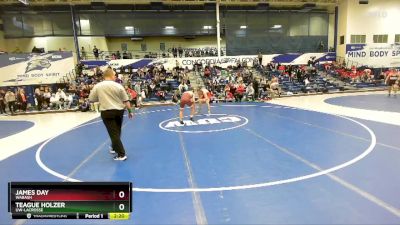 133 lbs Semifinal - James Day, Wabash vs Teague Holzer, UW-LaCrosse