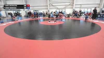 138 lbs Cons. Sub-quarters - Ezra Archuleta, Lancer WC vs Drew Mendoza, MAW Wrestling Academy