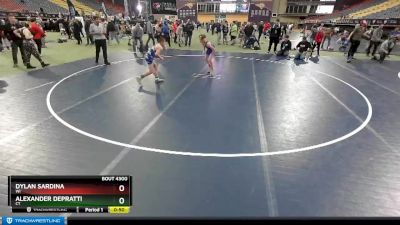 98 lbs Cons. Semi - Alexander Depratti, CT vs Dylan Sardina, WI