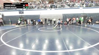 132 lbs Cons. Round 2 - Keegan Marcum, Cougar Wrestling Club vs Joshua Raplee, Hawk Wrestling Club