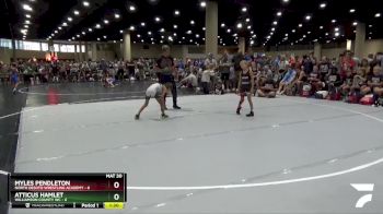 55 lbs Round 3 (6 Team) - Atticus Hamlet, Williamson County WC vs Myles Pendleton, North Desoto Wrestling Academy