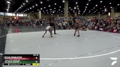 55 lbs Round 3 (6 Team) - Atticus Hamlet, Williamson County WC vs Myles Pendleton, North Desoto Wrestling Academy