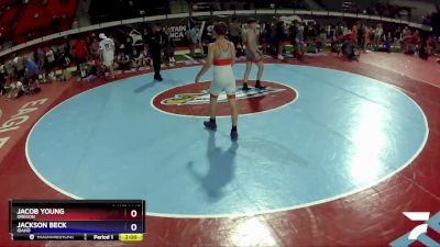 126 lbs Cons. Round 3 - Jacob Young, Oregon vs Jackson Beck, Idaho