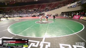 5A-150 lbs Cons. Round 3 - Reed Kamperman, Mountain View vs Skyler Salzman, Hillsboro