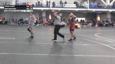 133 lbs Quarterfinal - Deven Casey, Penn vs Nick Molchak, Kent State