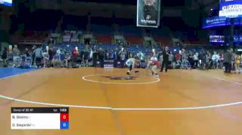 113 lbs Consi Of 32 #1 - Blake Gioimo, Iowa vs Owen Segorski, Michigan