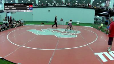 100 lbs Mia Nesbitt, Pennsylvania Red vs Isabella Thiel, Ohio