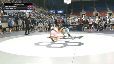 120 lbs Cons. Quarters - Santino Edgar, New Jersey vs Jack Anello, New Jersey