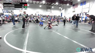85 lbs Consolation - Brevyn Brooks, SEO Wrestling Club vs Carson Hagens, Standfast