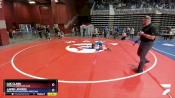 67 lbs Cons. Round 3 - Jak Clark, Sheridan Wrestling Club vs Laken Jewkes, Green River Grapplers Wrestling