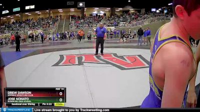 100 lbs Quarterfinal - Drew Dawson, Umpqua Wrestling Club vs Jose Nonato, Roseburg High School