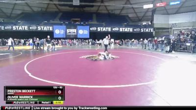 82 lbs Quarterfinal - Oliver Warrick, Punisher Wrestling Company vs Preston Beckett, NWWC