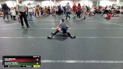 56 lbs Round 4 (8 Team) - Eliace Majka, Black Fox Wrestling vs Ari Brown, Kraken