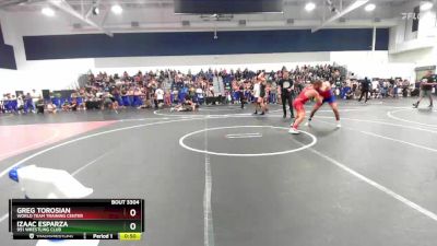 165 lbs Cons. Round 2 - Greg Torosian, World Team Training Center vs Izaac Esparza, 951 Wrestling Club